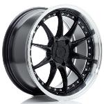 Jante JR Wheels JR41 18x8.5 ET15-35 Blank Glossy Black w/Machined Lip