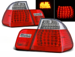 Paire de feux arriere BMW serie 3 E46 Berline de 2001 a 2005 LED rouge blanc