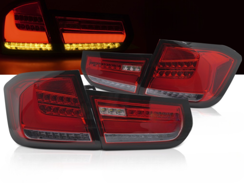 Paire de feux arriere BMW Serie 3 F30 de 2011 a 2015 FULL LED Dyn rouge