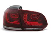 Paire de feux arriere VW Golf 6 08-12 rouge blanc led