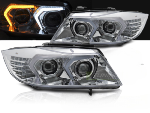 Paire Feux Phares BMW serie 3 E90/E91 de 2005 a 2008 Full LED Chrome