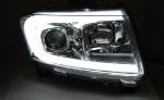 Paire de feux phares Jeep Grand Cherokee de 2011 a 2013 LED LTI chrome