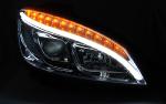 Paire de feux phares avant pour Mercedes W204 07-10 LED LTI Chrome