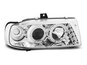 Paire de feux phares Seat Ibiza / Cordoba 93-99 angel eyes chrome