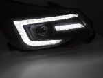 Paire Feux Phares Subaru Forester 13-18 LED DRL Dyn Noir