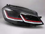 Paire de feux phares VW Golf 7 12-17 FULL LED DRL Dyn Rouge