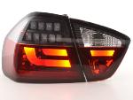 Paire feux arrire BMW Serie 3 E90 Berline 2005 a 2008 Rouge Noir Led