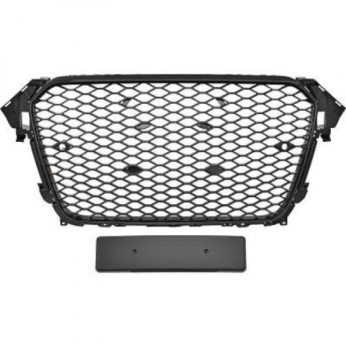 Grille de Calandre avant Audi A4 B8 2011 a 2015 Noir Brillant - PDC