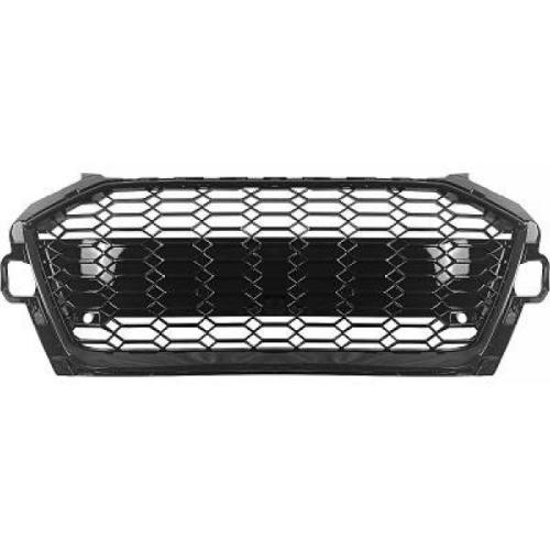 Grille Calandre avant ABS Audi A4 B9 2019 a 2023 Noir Look Sport