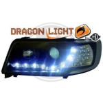 Paire de Phares Daylight Audi 100 de 1990 a 1994 Noir Led