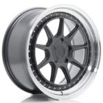 Jante JR Wheels JR47 18x8,5 ET15-35- 5 Trous sur mesure- Hyper Gray w/ Machined Lip