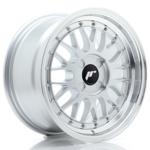 Jante JR Wheels JR23 16x8 ET20-45- 4 Trous sur mesure - Hyper Silver w/ Machined Lip