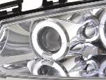 Paire de feux phares Angel Eyes Renault Megane 2 Berline 2003-2005 chrome