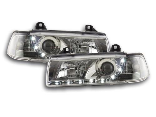 Paire de feux phares Daylight Led DRL BMW serie 3 E36 Berline 92-98 chrome