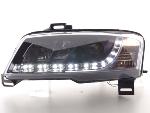 Paire de feux phares Daylight Led Fiat Stilo de 01-07 Noir