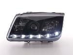 Paire de feux phares Daylight led DRL VW Bora de 1998 a 2005 Noir