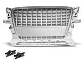 Grille de calandre pour Audi Q5 2008 a 2012 look Sport argent