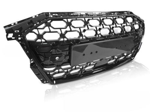 Calandre pour Audi A3 8Y de 2019 a 2024 Look Sport Noir Brillant PDC