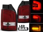 Paire feux led LTI VW T5 10-15 rouge blanc hayon