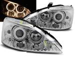 Paire de feux phares Ford Focus 98-01 angel eyes chrome