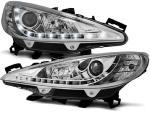 Paire de feux phares Peugeot 207 06-12 Daylight led chrome