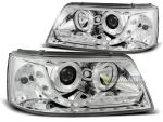 Paire de feux phares VW T5 03-09 Daylight led chrome