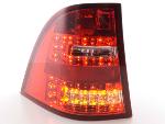 Paire de feux arrière Mercedes ML W163 98-05 Rouge Chrome Led