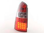 Paire de feux arrière Ford Focus Break 1998 a 2004 Rouge Chrome Led