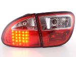 Paire de feux arrière Seat Leon 1M 1999 a 2005 Rouge Chrome Led