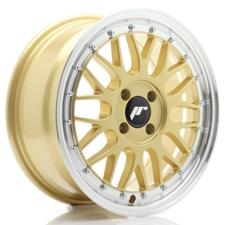 Jante JR Wheels JR23 16x7 ET40- 4x100 - Gold w/ Machined Lip