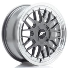 Jante JR Wheels JR23 16x7 ET20-45- 4 Trous sur mesure - Hyper Gray w/ Machined Lip