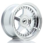 Jante JR Wheels JR6 15x8 ET25 - Trous sur mesures - Silver machined face