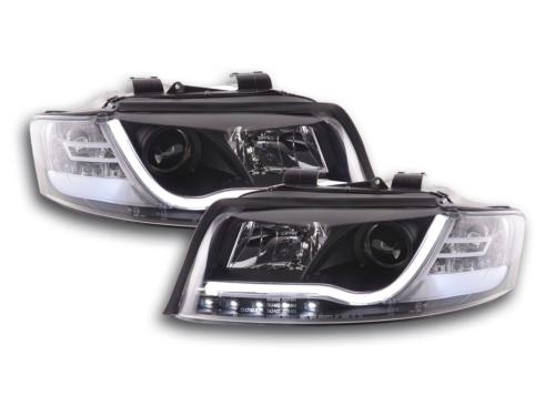 Paire de feux phares Daylight Led DRL Audi A4 8E/B6 2001 a 2004 Noir