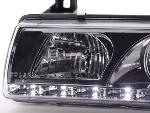 Paire de feux phares Daylight Led BMW serie 3 Cab E36 92-98 Chrome