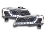 Paire de feux phares Daylight Led DRL Fiat Stilo de 01-06 chrome