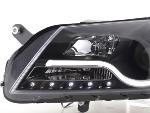 Paire de feux phares Daylight led VW Passat B7 3C de 10-14 Noir