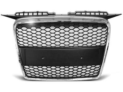 Grille de calandre pour Audi A3 2005 a 2008 look Sport chrome noir