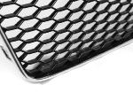 Grille Calandre pour Audi A5 2011 a 2016 Look Sport noir-chrome