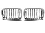 Paire de grilles de calandre en ABS BMW serie 3 E36 de 12/1990 a 09/1996 Chrome