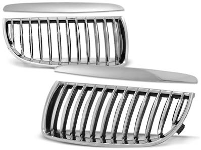 Paire grilles de calandre BMW serie 3 E90/E91 de 03/2005 a 08/2008 Chrome