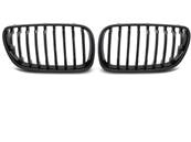 Paire grilles de calandre BMW X3 E83 de 09/2006 a 08/2010 Noir brillant