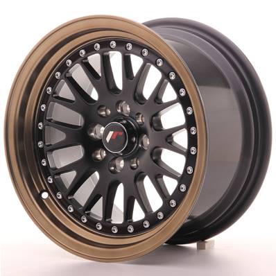 Jante JAPAN RACING JR10 15" x 8" 4x108 4x100 ET 20 Matt Black Bronze Lip