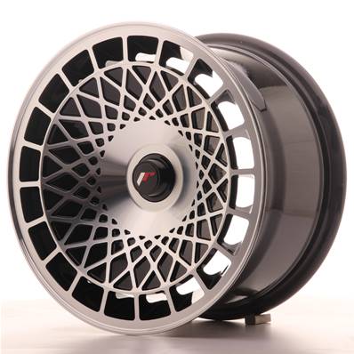 Jante JAPAN RACING JR14 15" x 8" Multi Perçage ET 20 Black Machined Face