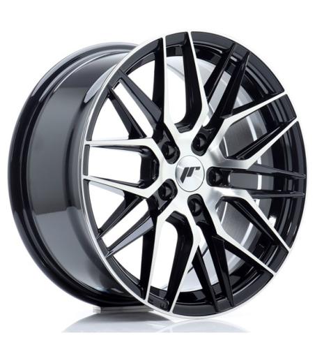 Jante JR Wheels JR28 17x8 ET40 5x112 Glossy Black Machined Face