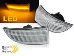 Paire Clignotant Repetiteur retroviseur Renault Scenic de 09-15 Clair Led Dynamique