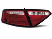 Paire de feux arriere Audi A5 de 2007 a 2011 LED BAR Rouge blanc