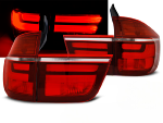 Paire de feux arriere BMW X5 E70 de 2007 a 2010 LED BAR rouge blanc