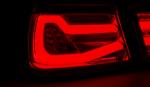 Paire feux arriere BMW serie 3 E90 Berline de 2005 a 2008 LED BAR rouge fume