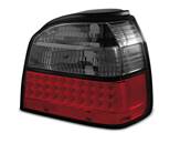 Paire de feux arriere VW Golf 3 91-97 rouge fume led