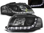 Paire de feux phares Audi A3 8P 03-08 Daylight led noir